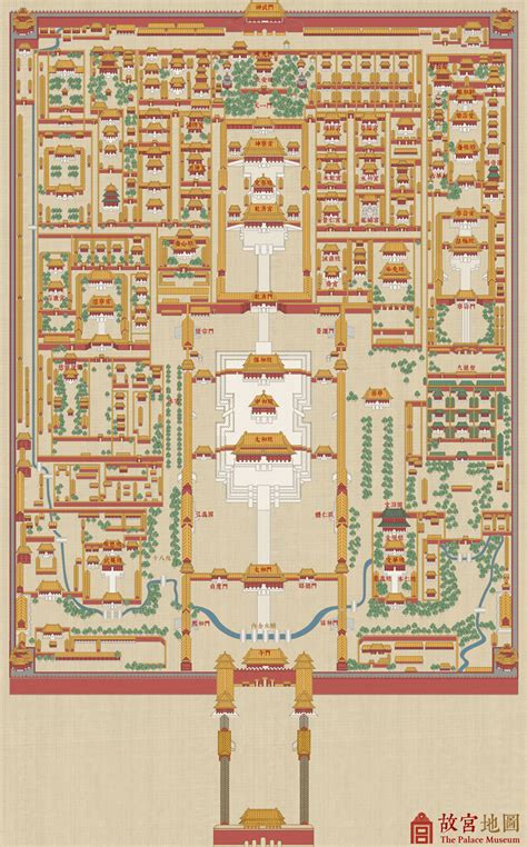 紫禁城平面圖|故宫小站 / 故宫地图 / The Palace Museum Site